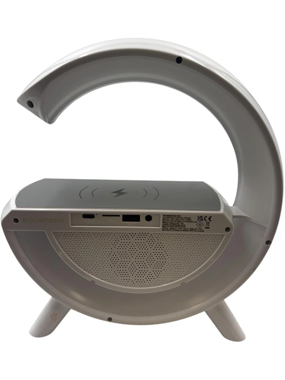 LED Portable Speaker with Alarm Clock and Wireless Charging - Image 3