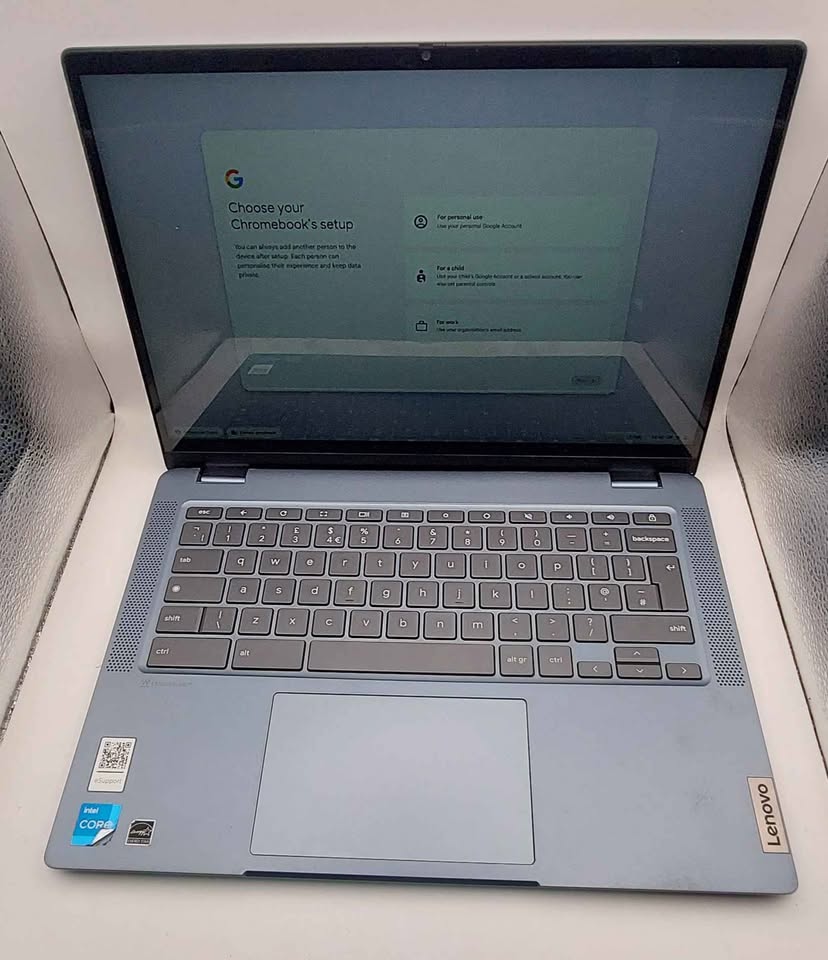 Lenovo Flex 5 14iau7 i3-1215u 8GB RAM 256GB SSD 14" Screen chromeOS unboxed blue