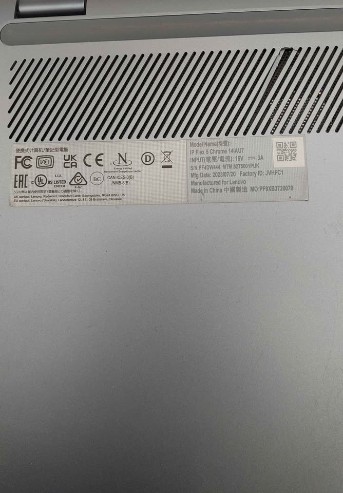 Lenovo Flex 5 14iau7 i3-1215u 8GB RAM 256GB SSD 14" Screen chromeOS unboxed blue - Image 4