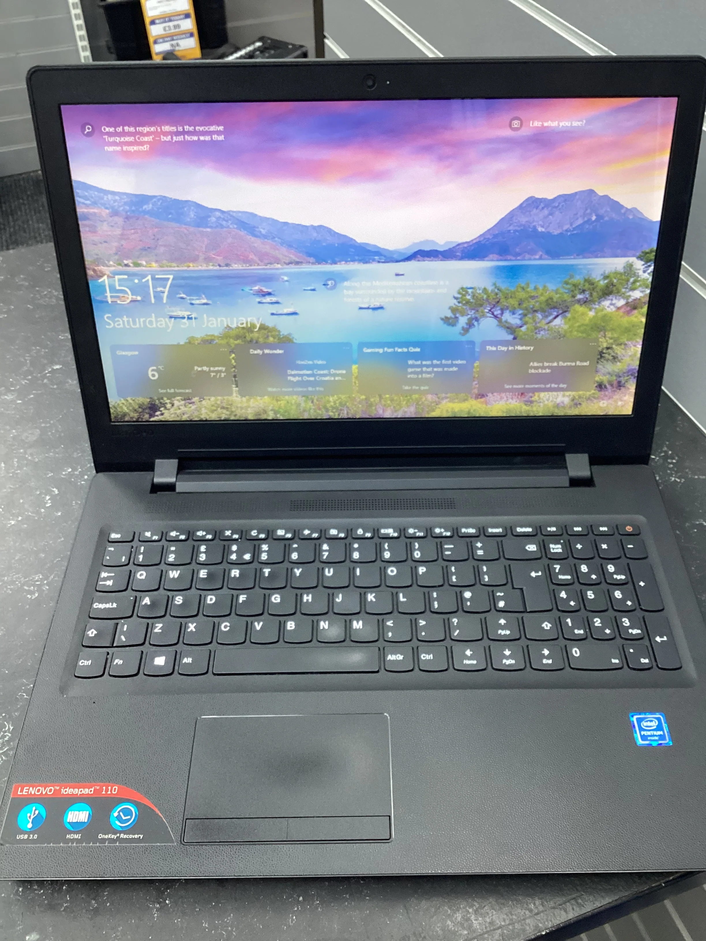 Lenovo Ideapad 110 15.6" Notebook - Black