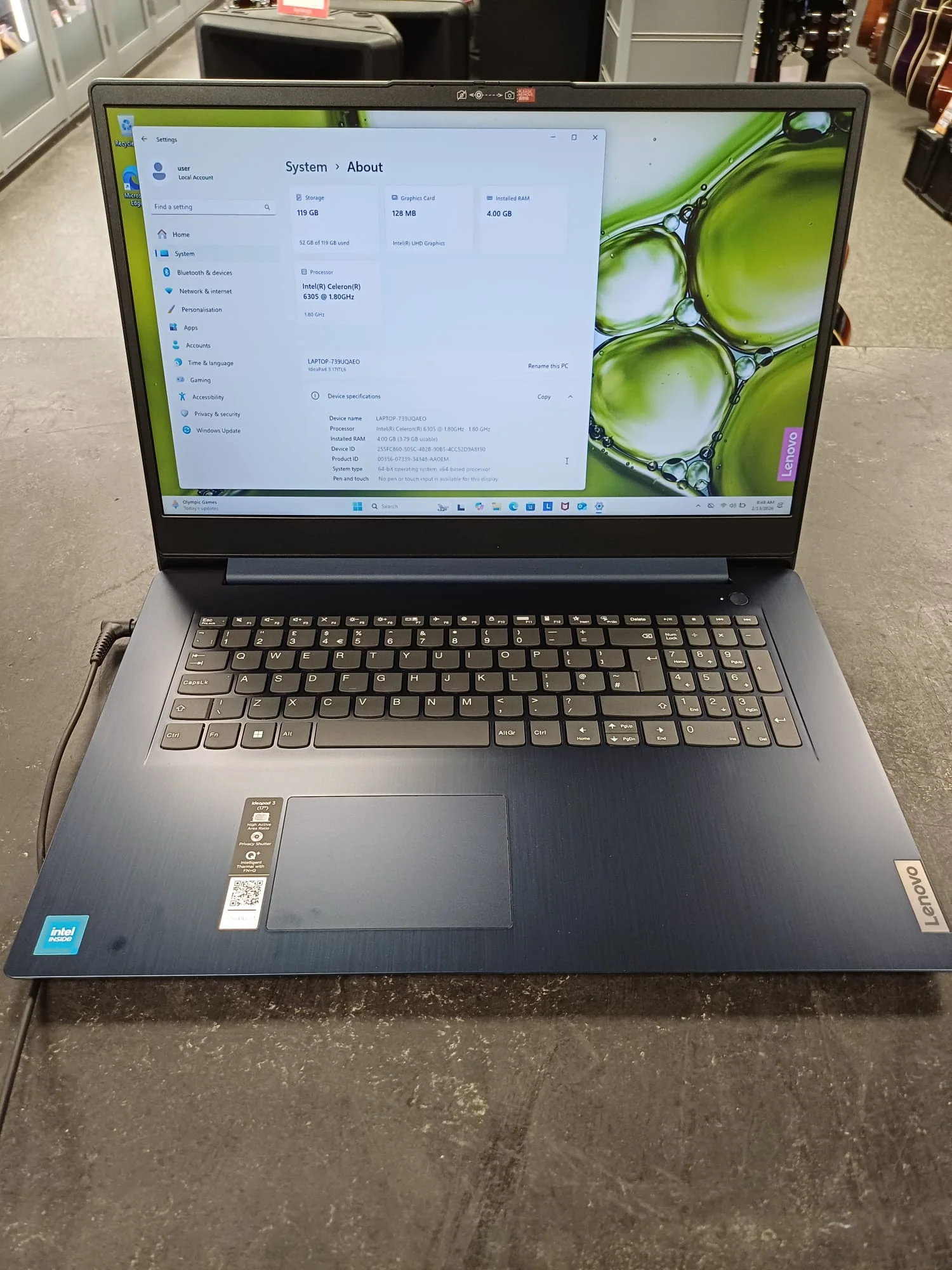 Lenovo IdeaPad 3 17" Laptop - Image 2