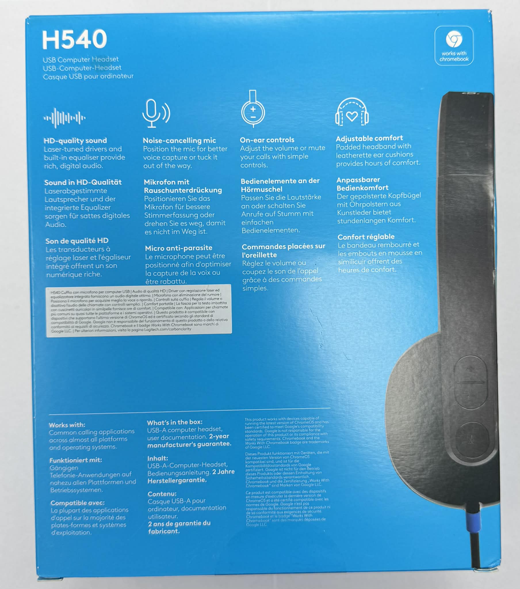 Logitech H540 USB Headset - Image 3