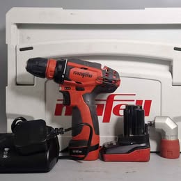 Mafell A10M Cordless Drill Driver with box, 2 batteries, charger and angled chuck (missing 1 chuck) - Image 3
