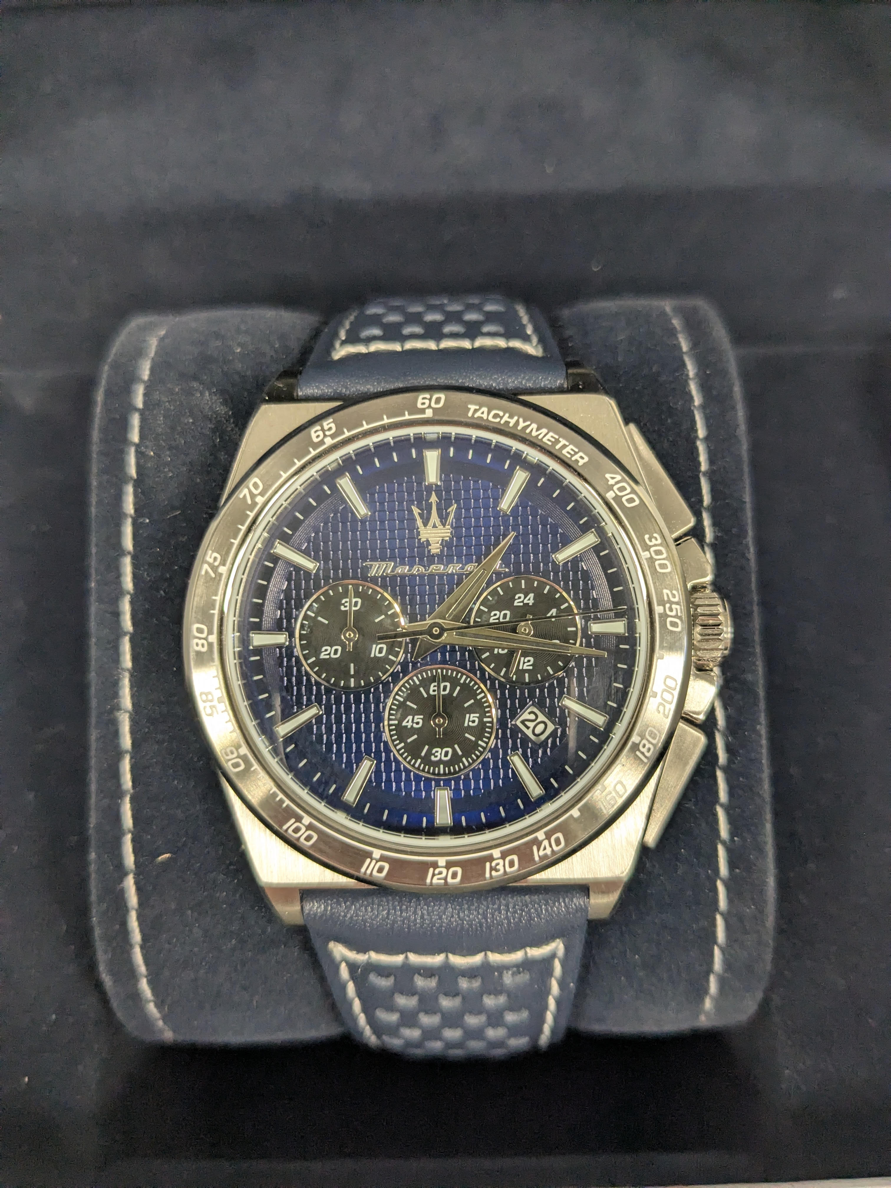 Maserati Men's Velocita Chronograph Strap Watch - Image 3