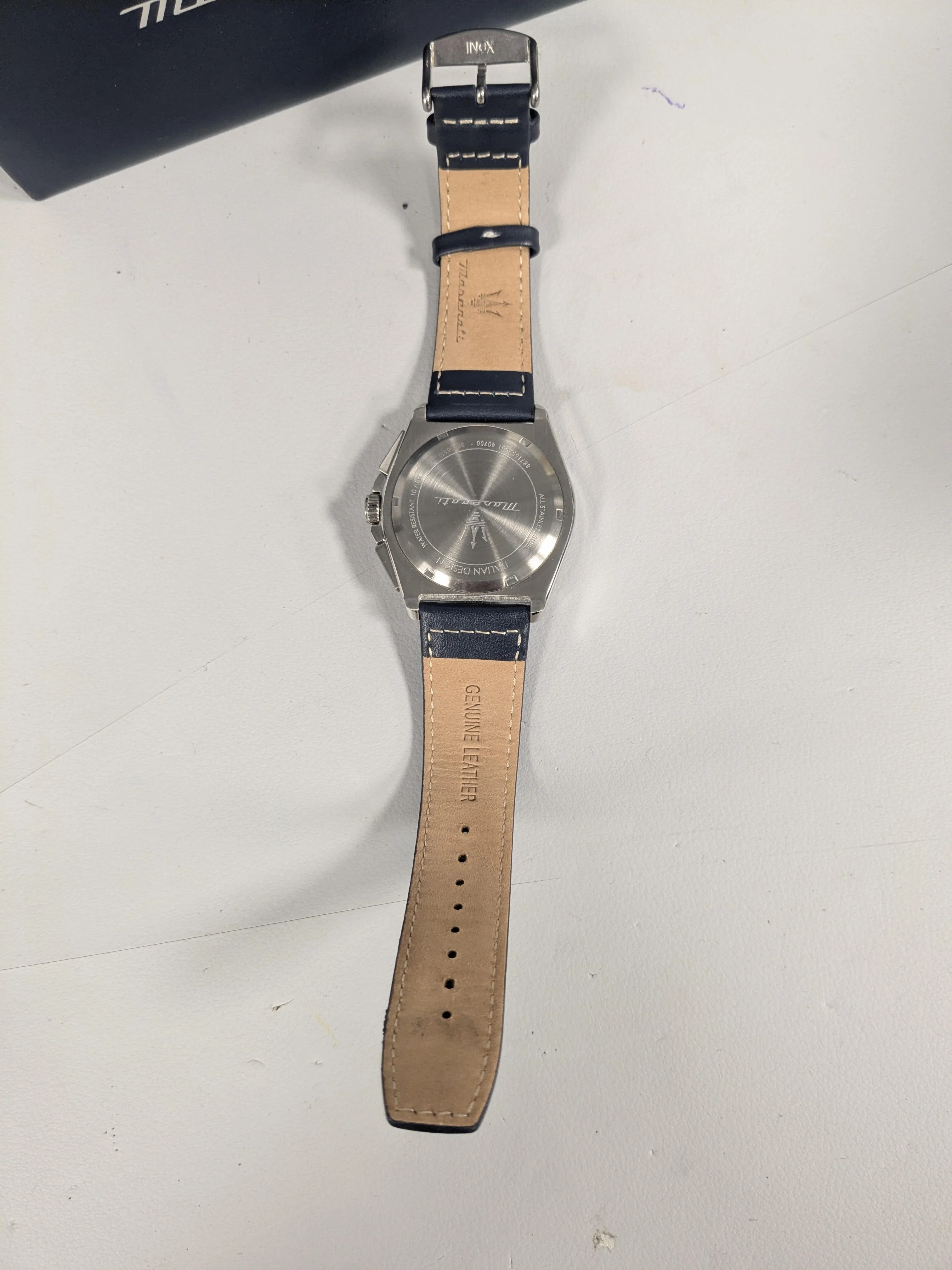 Maserati Men's Velocita Chronograph Strap Watch - Image 4