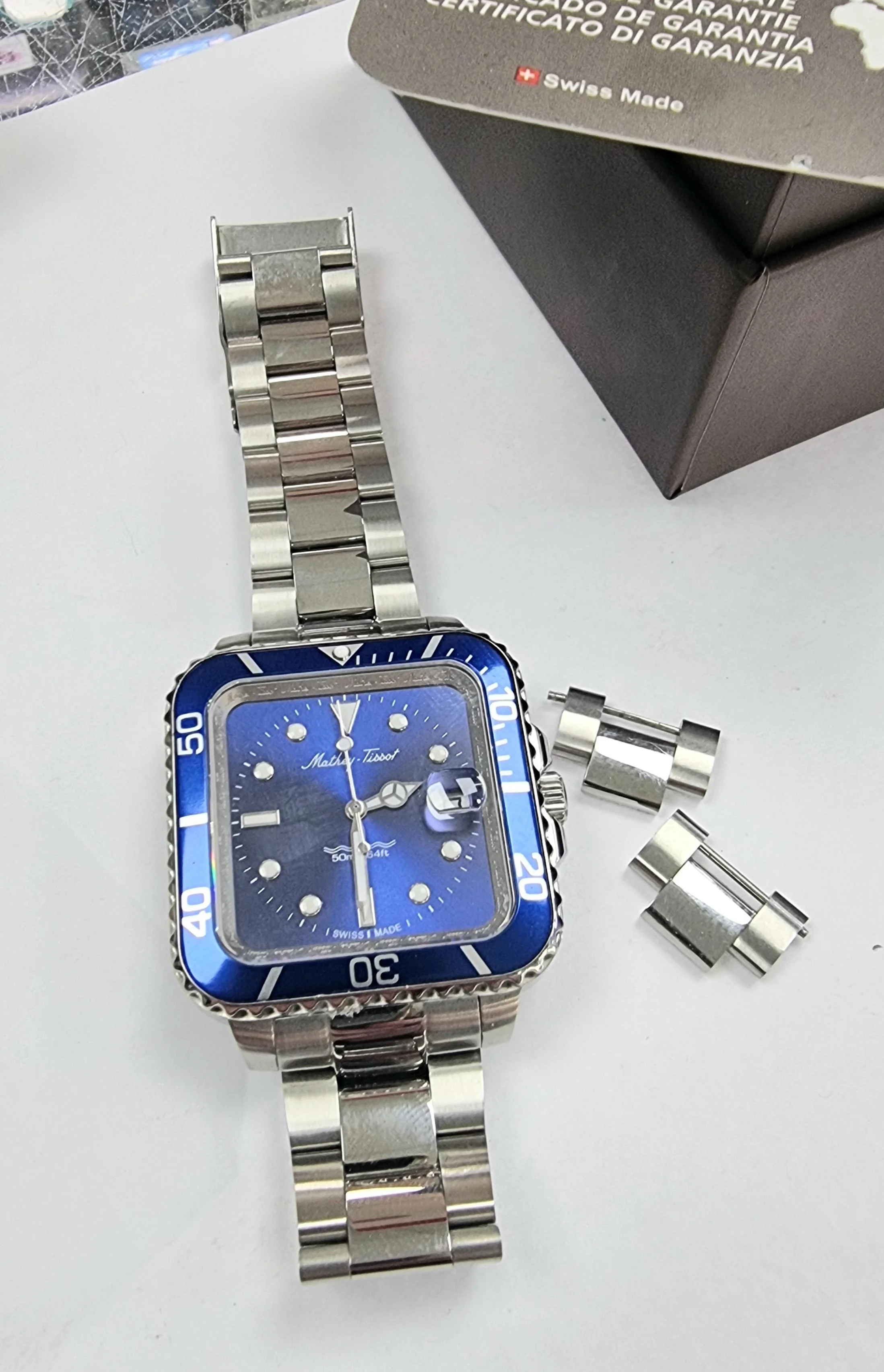 Mathey Tissot square quartz watch - Image 2