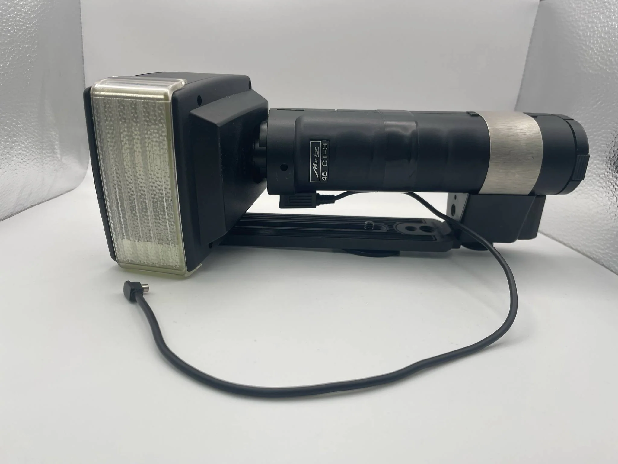 Metz 45 Ct-3 Hammerhead Flash Gun + Bracket + Sync Lead - Tested