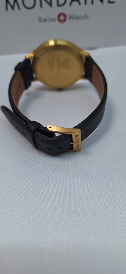 Mondaine Helvetica No.1 Light MH1.L2 Quartz Unisex Watch - Leather Strap - Boxed - Image 4