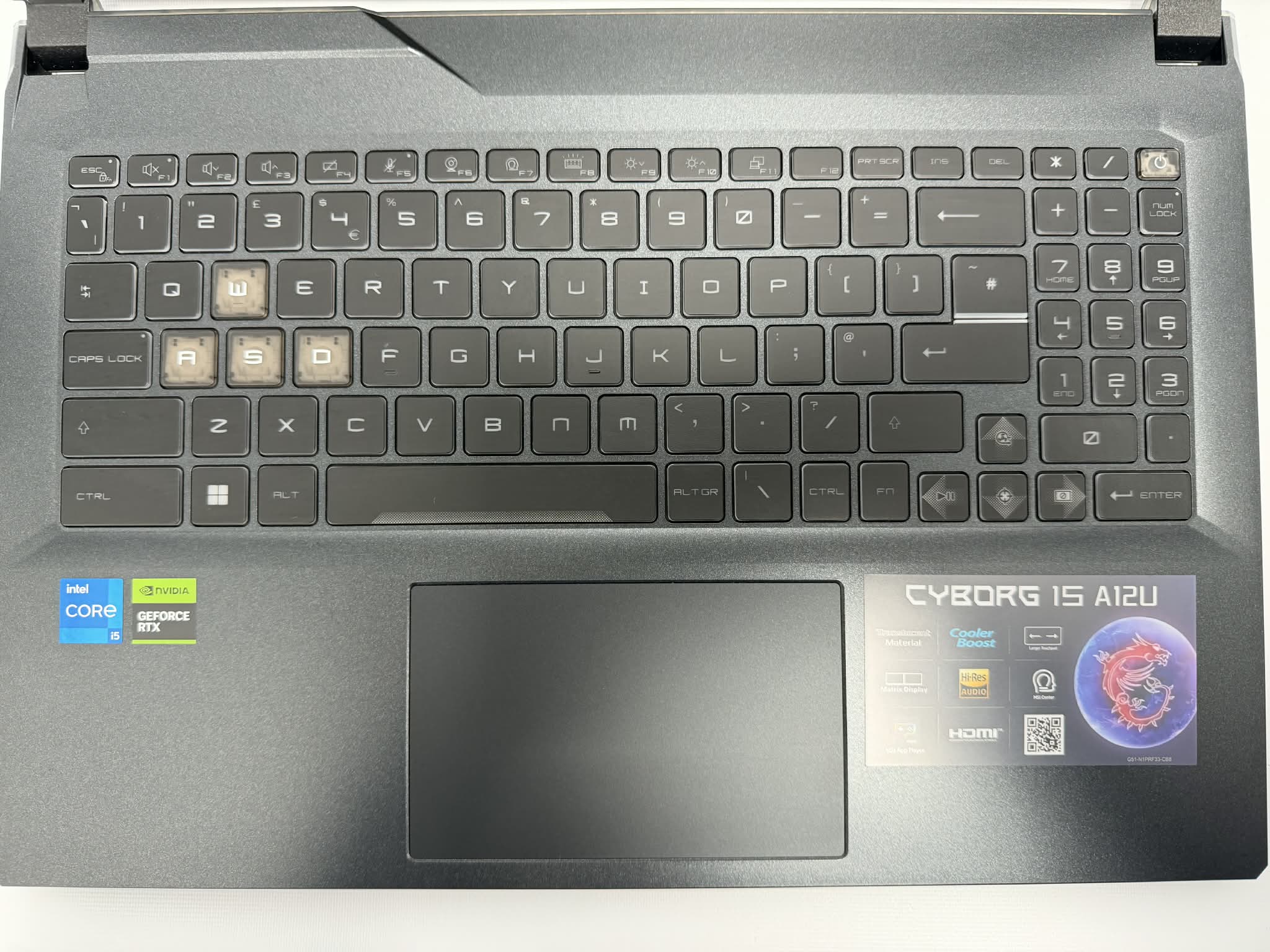 MSI Cyborg 15 A12u Gaming Laptop - Core i5 , Windows 11 , 512gb SSD , 8Gb RAM With Charger - Image 2