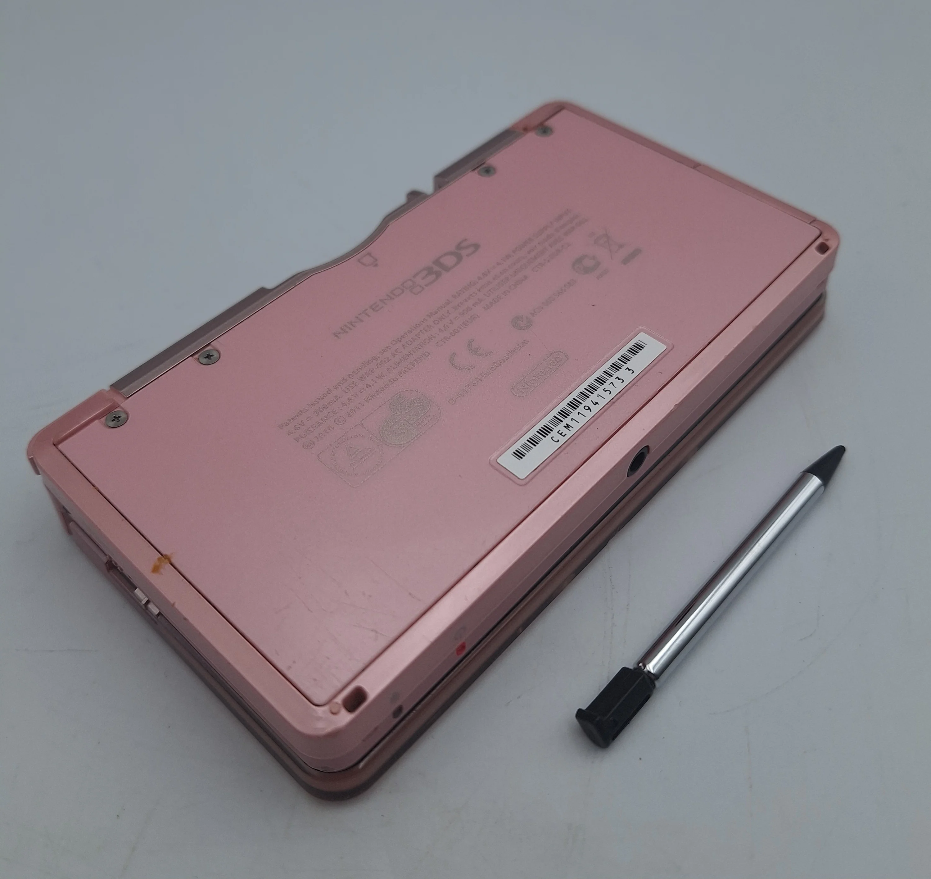 Nintendo 3DS coral pink console with original charger and pen UNBOXED - Image 2
