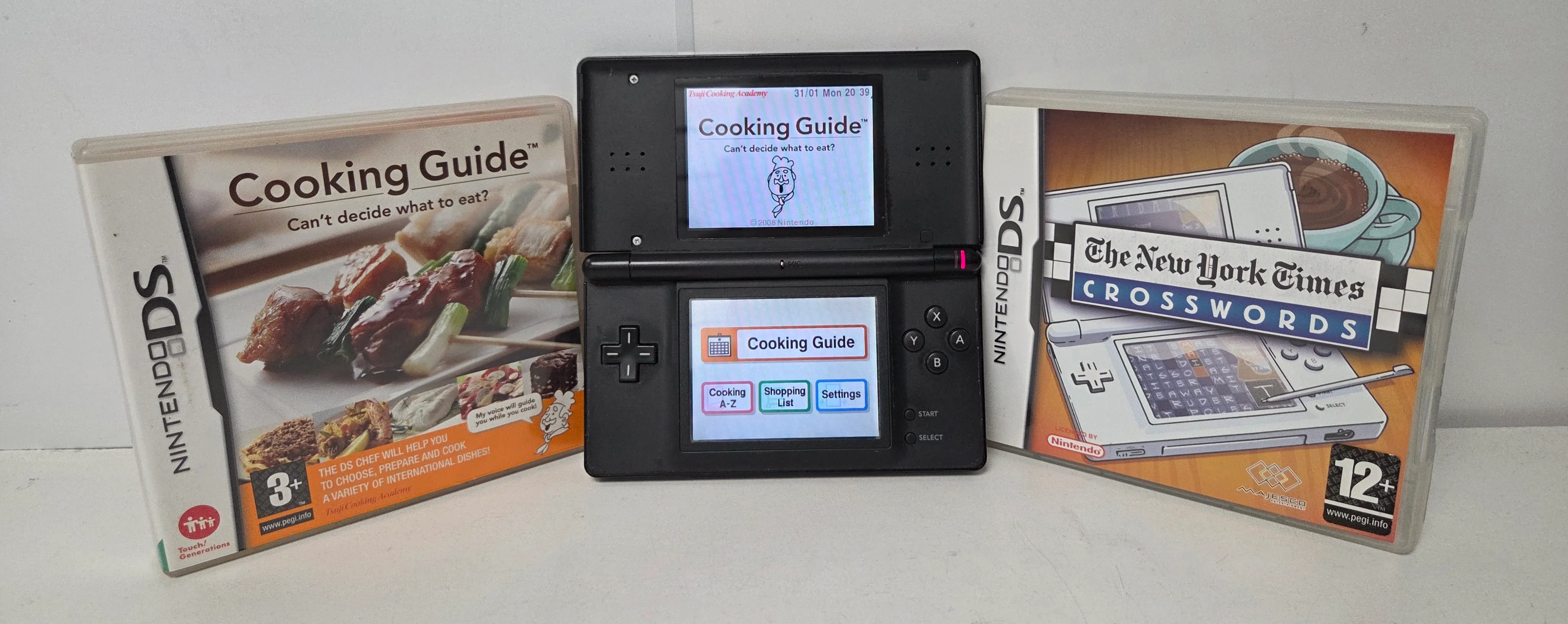 Nintendo DS Lite Console Black & 2 Games - Image 2