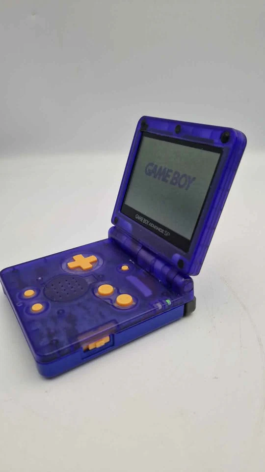 **DEAL** Nintendo Gameboy Advance SP IPS Screen - Transparent Purple - Unboxed With Generic Charger - Image 2