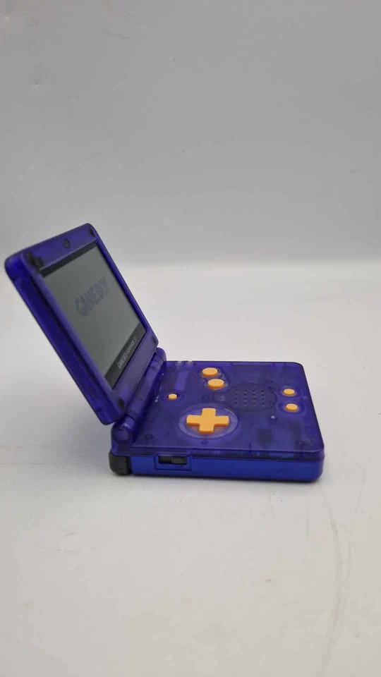 **DEAL** Nintendo Gameboy Advance SP IPS Screen - Transparent Purple - Unboxed With Generic Charger - Image 3