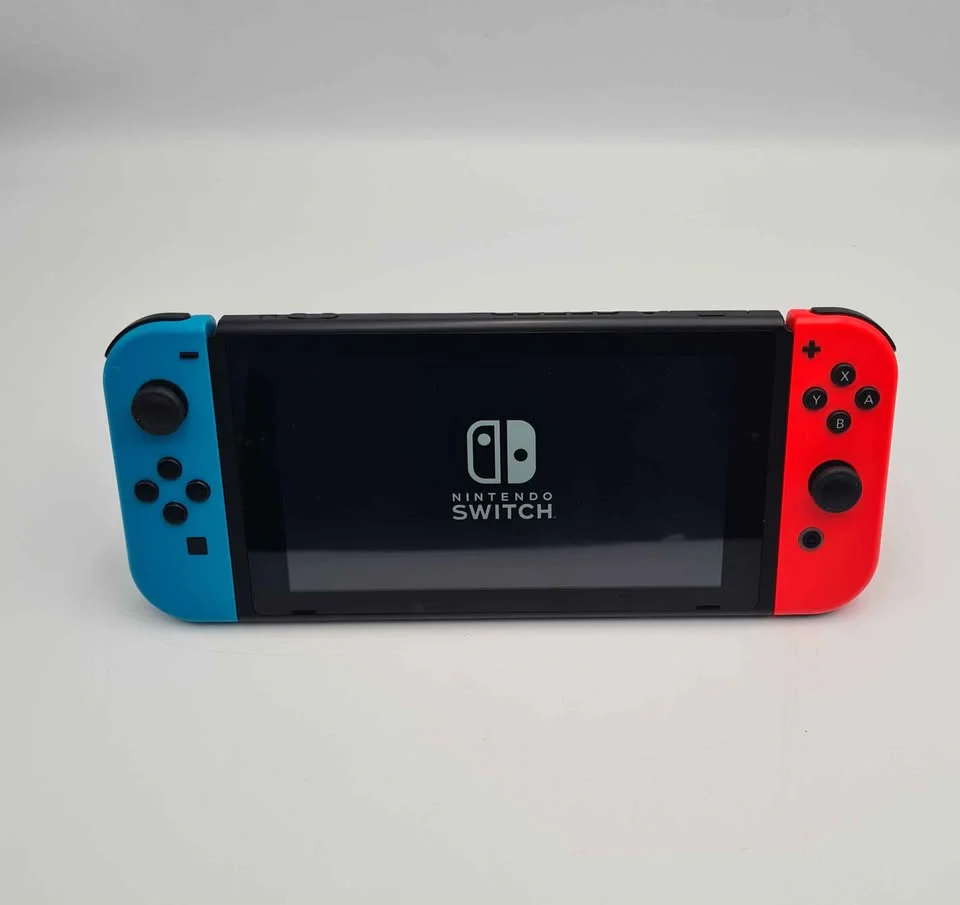 **DEAL** Nintendo Switch Console, 32GB, Neon Red/Blue Joy Cons - Includes Dock, Cables + Controller (Unboxed) - Image 4