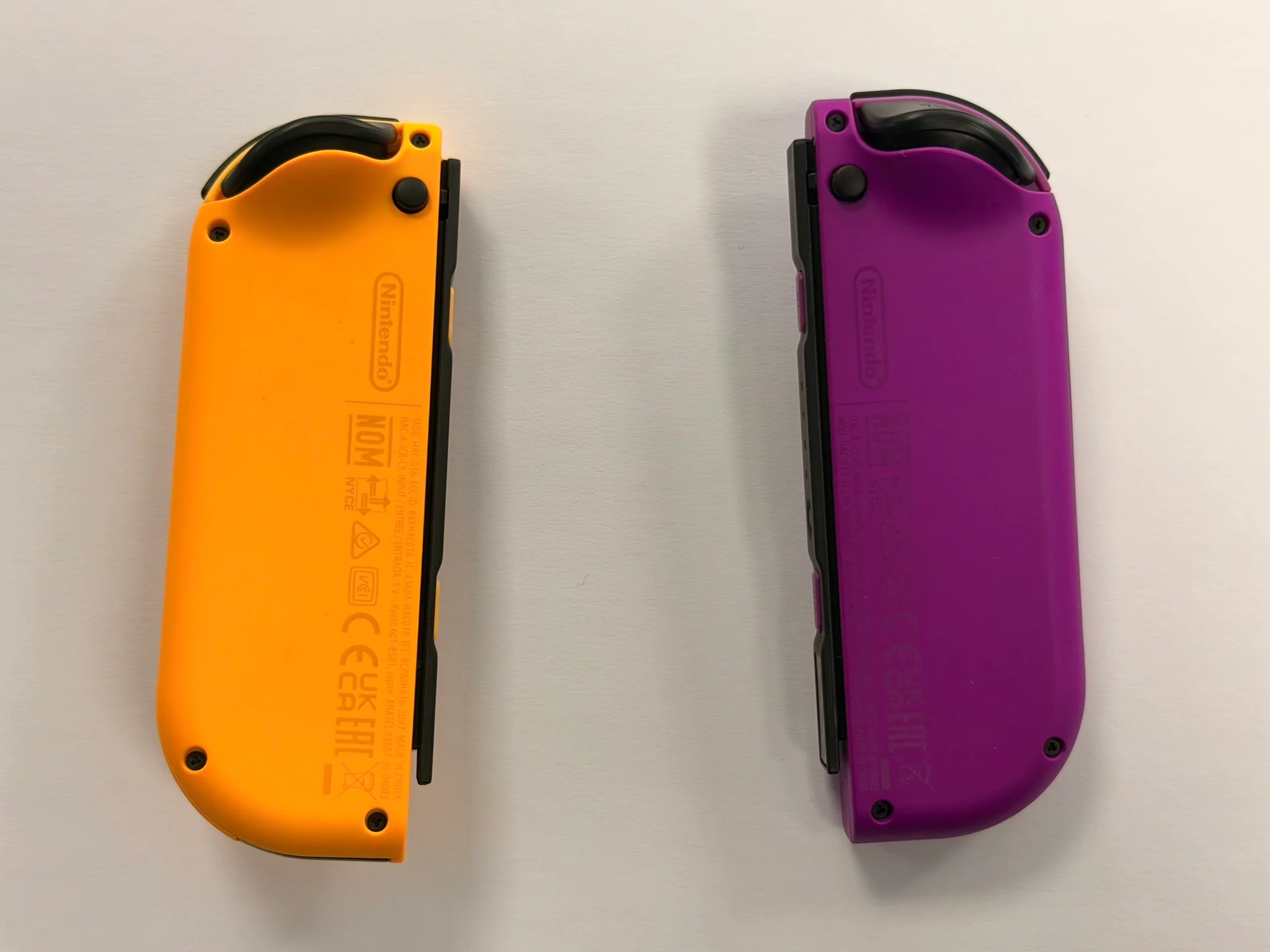 Nintendo switch joy con pair joycon purple orange boxed - Image 3