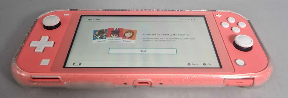 Nintendo Switch Lite Console, 32GB Coral Pink, Boxed