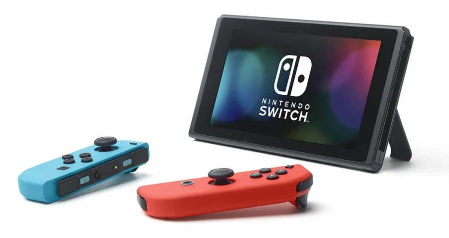 Nintendo Switch Neon Red/Blue Console & 1 Game