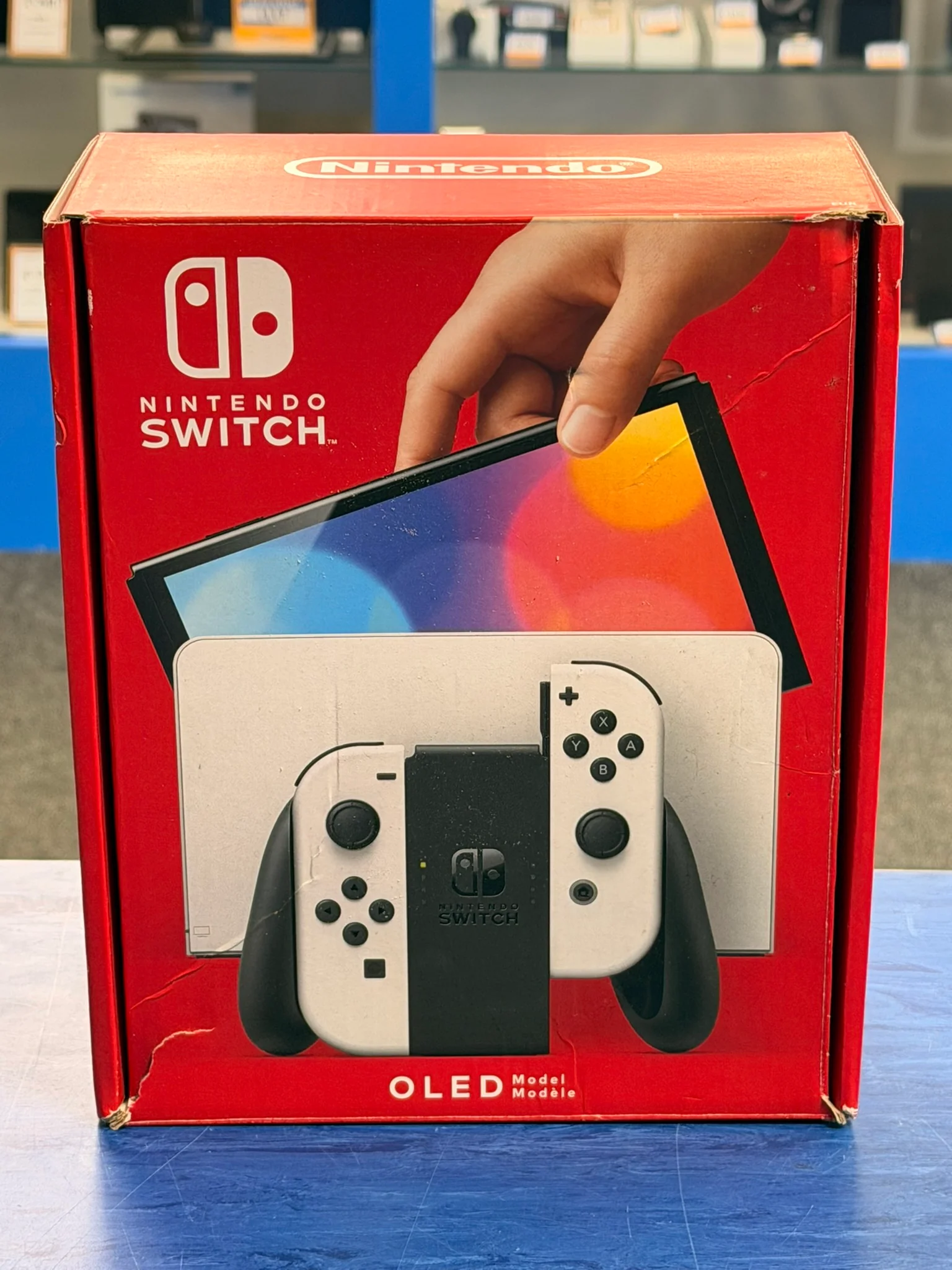 nintendo switch oled console boxed