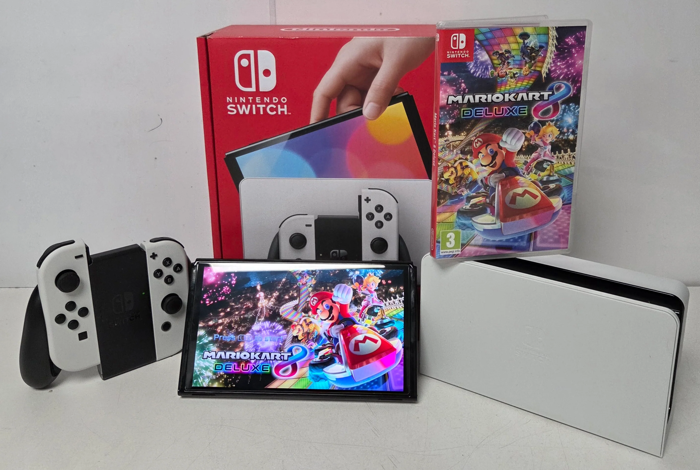 Nintendo Switch OLED Console & Mario Kart - Image 2