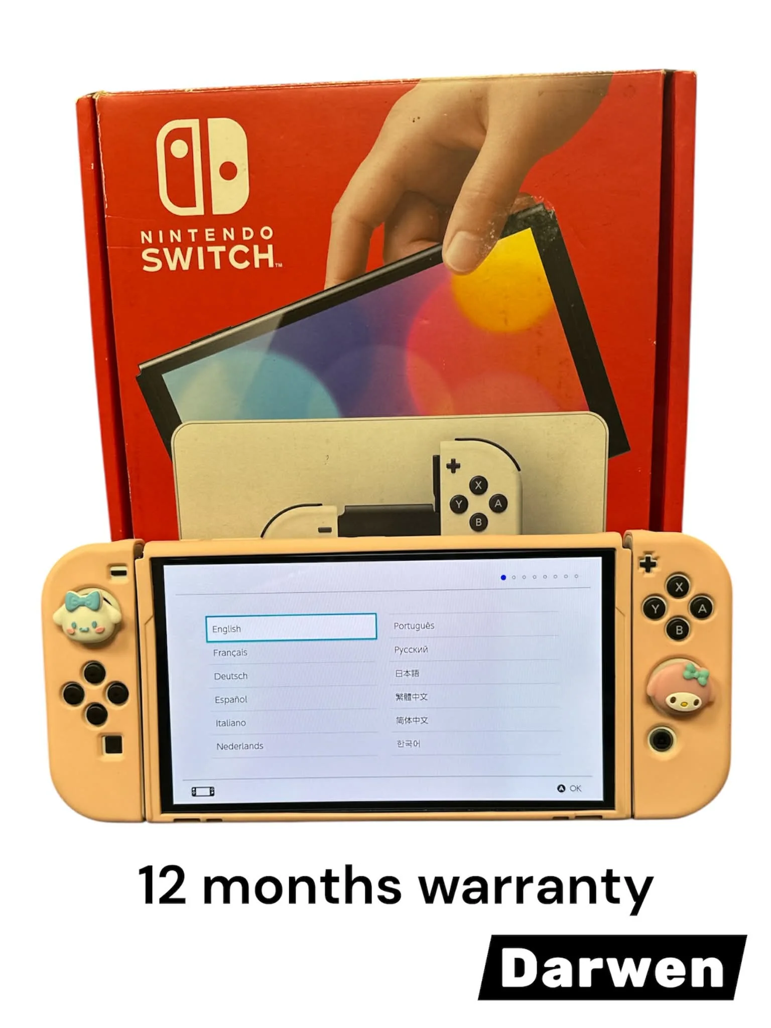 Nintendo Switch OLED Console - White with Hello Kitty & Friends Accessories - Image 3
