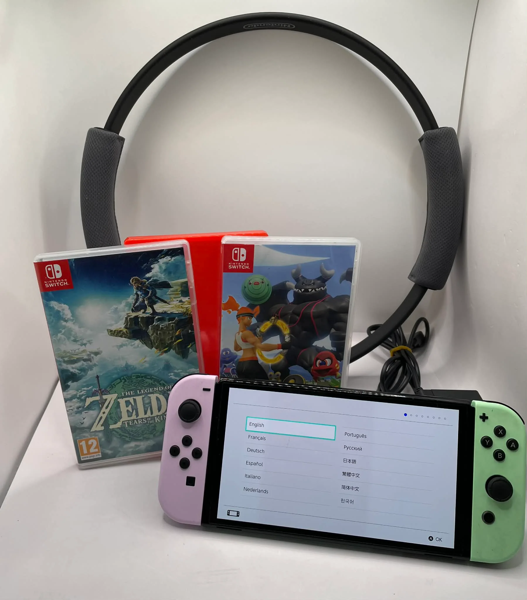 Nintendo Switch Oled with 3 games