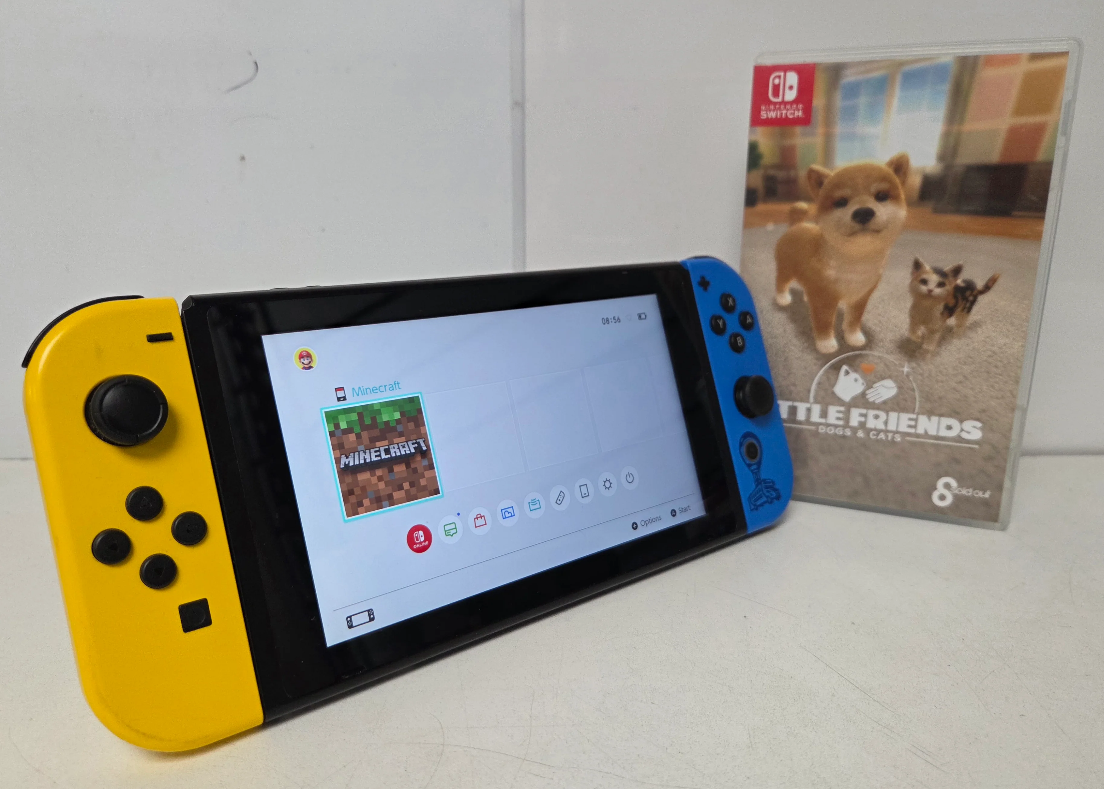 Nintendo Switch Yellow/Blue Console & 2 Games (1Unboxed) - Image 3