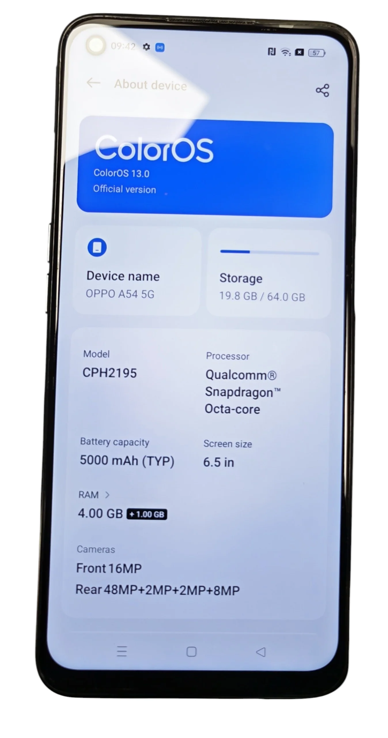 Oppo A54 5G 64GB - Unlocked **Unboxed** - Image 2
