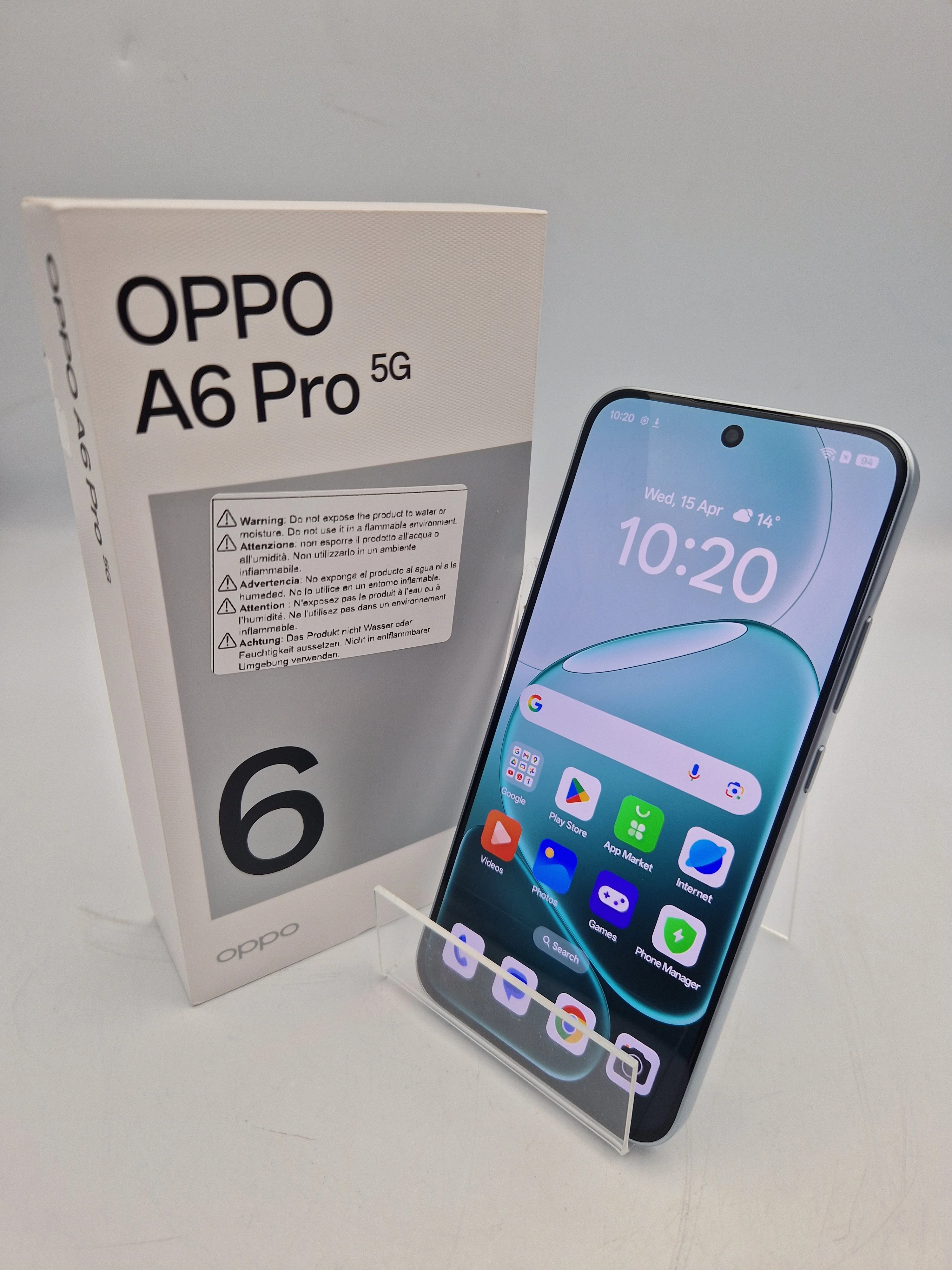 Oppo A6 Pro 5G 256GB silver Smartphone unlocked BOXED