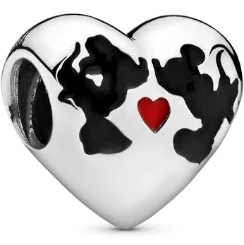 Pandora Charm Disney Minnie and Mickey Kiss 791443ENMX - Image 3