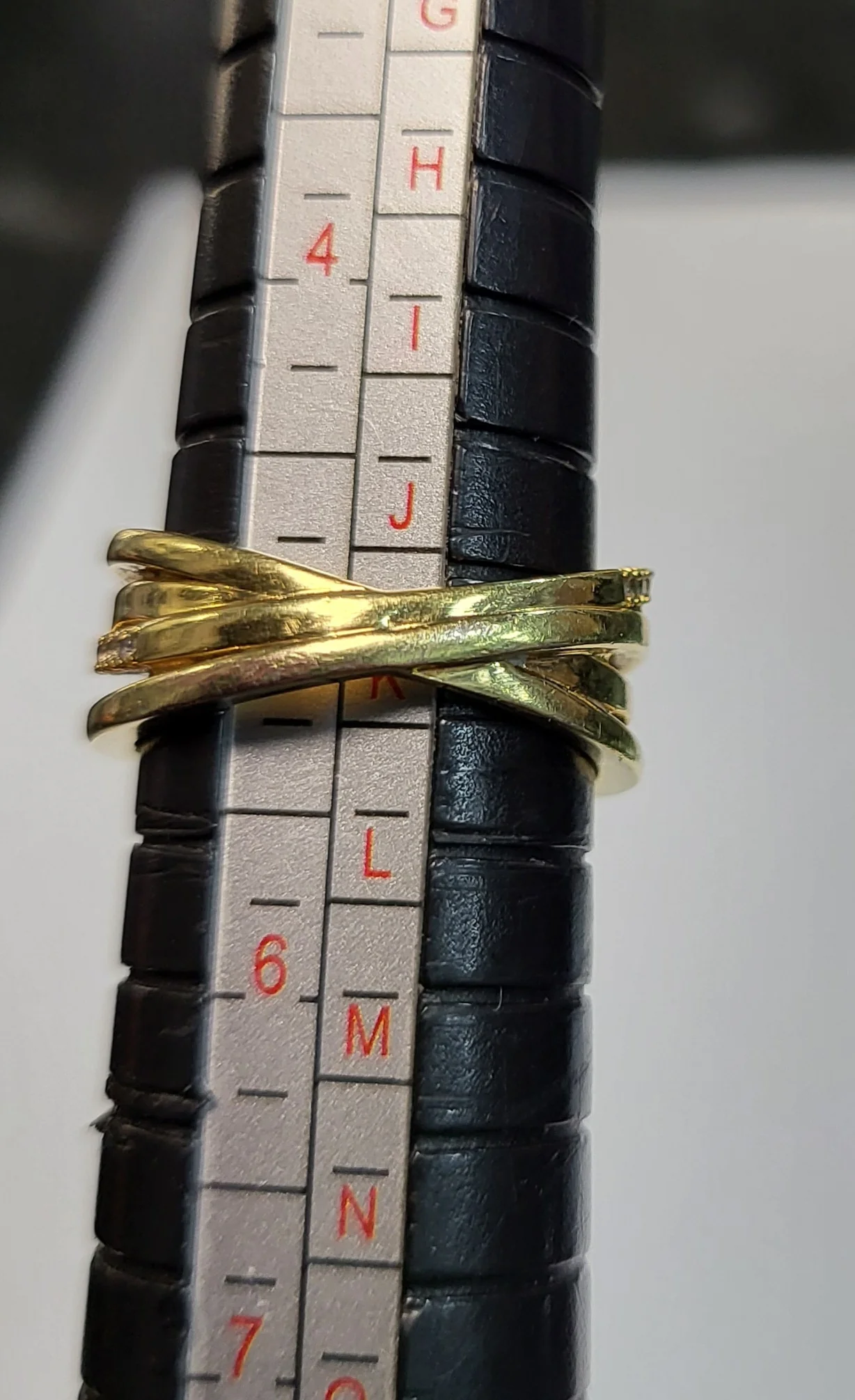Pandora Gold Sparkling Bow & Crossover Band Ring - Size 50 - Image 4