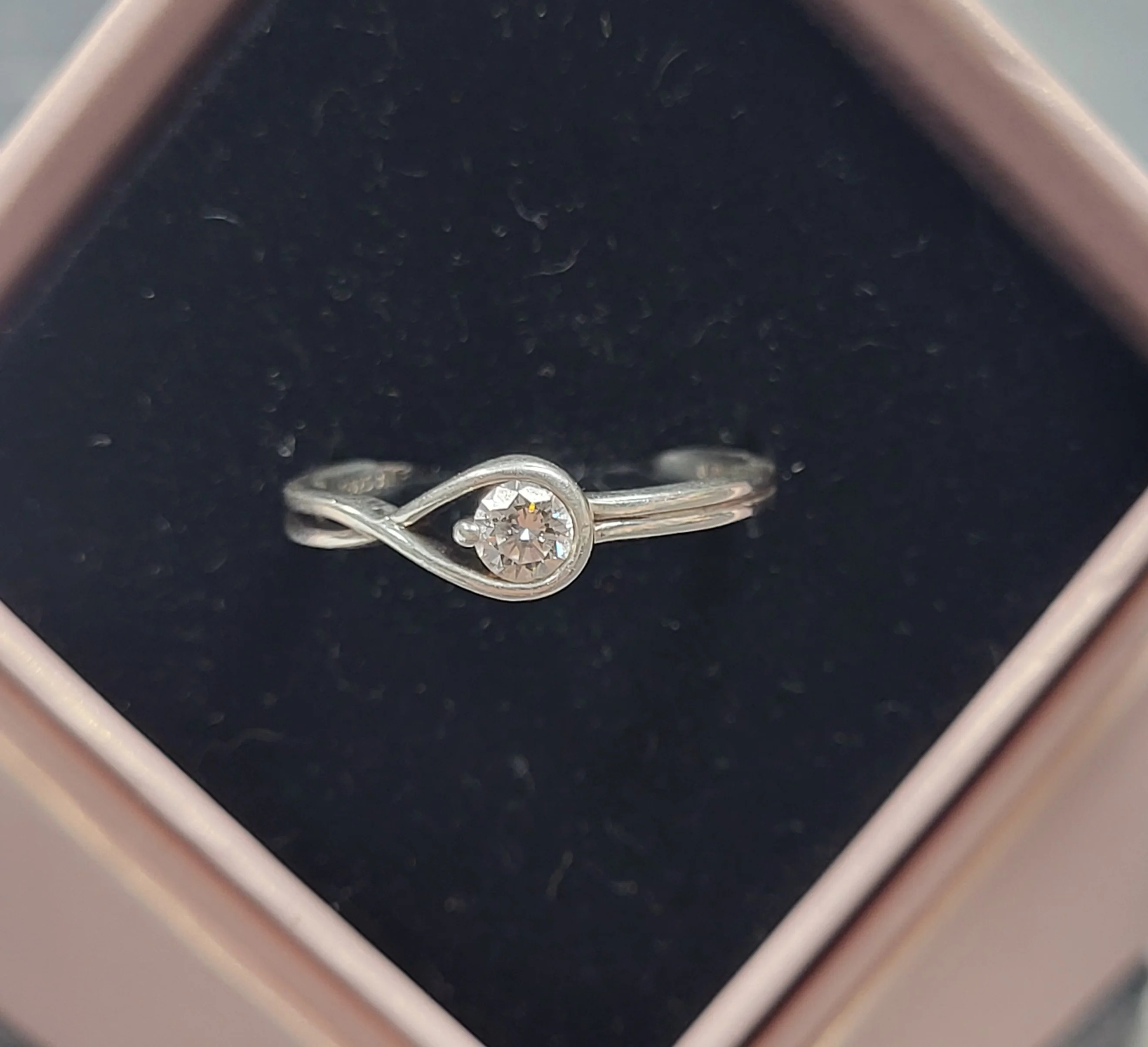 Pandora Infinite Sterling Silver Lab-grown Diamond Ring 0.25 ct - Size P (56) - Image 4