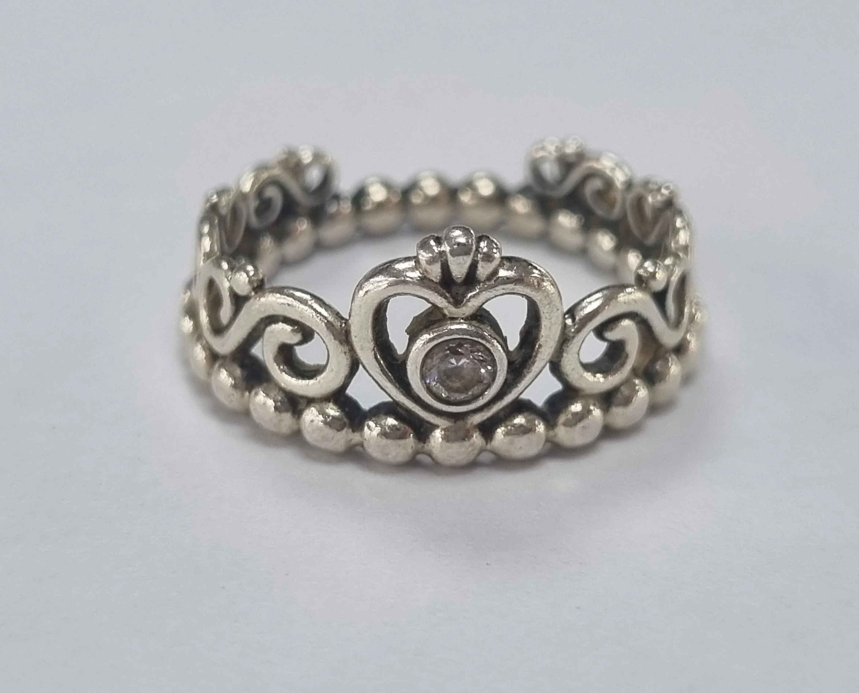 Pandora Princess Silver Ring