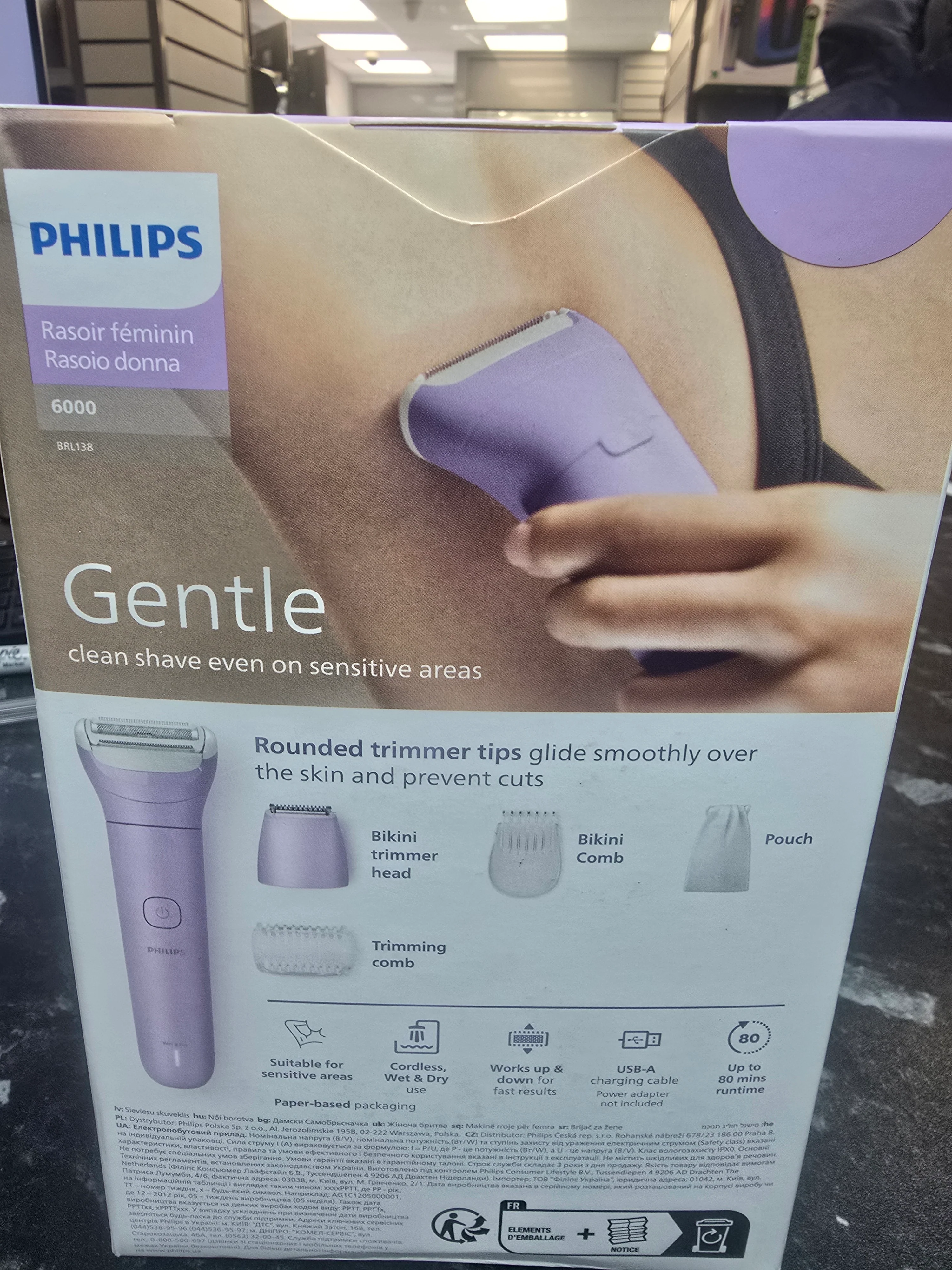 Philips Lady Shaver Series 6000 Electric Hair Remover BRL138/00 - Image 3