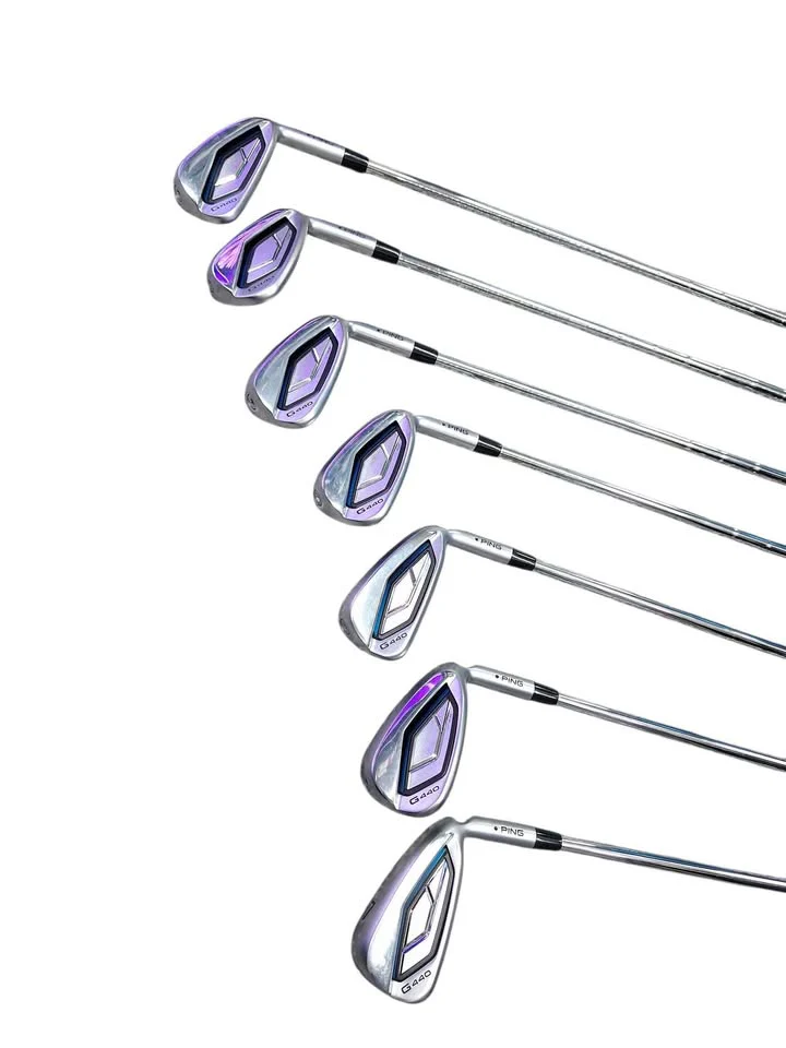 **DEAL** Ping G440 Irons / 5-9 + W&U / Black Dot / Stiff Flex Ping AWT 3.0 Shafts With PING Hoofer Lite Bag - Image 2