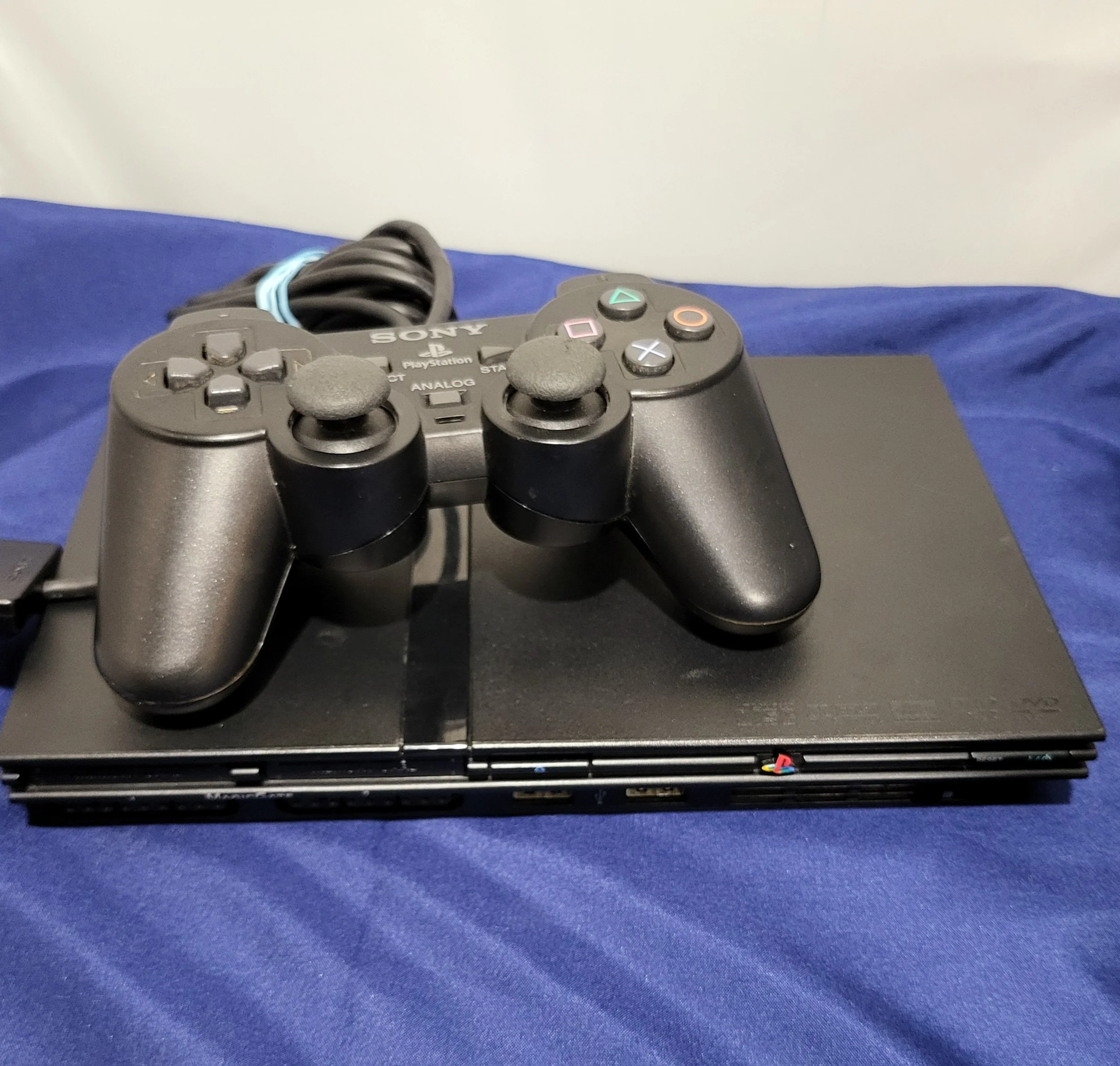 Playstation 2 Slimline Console, Black with 1 x Controller -  Unboxed