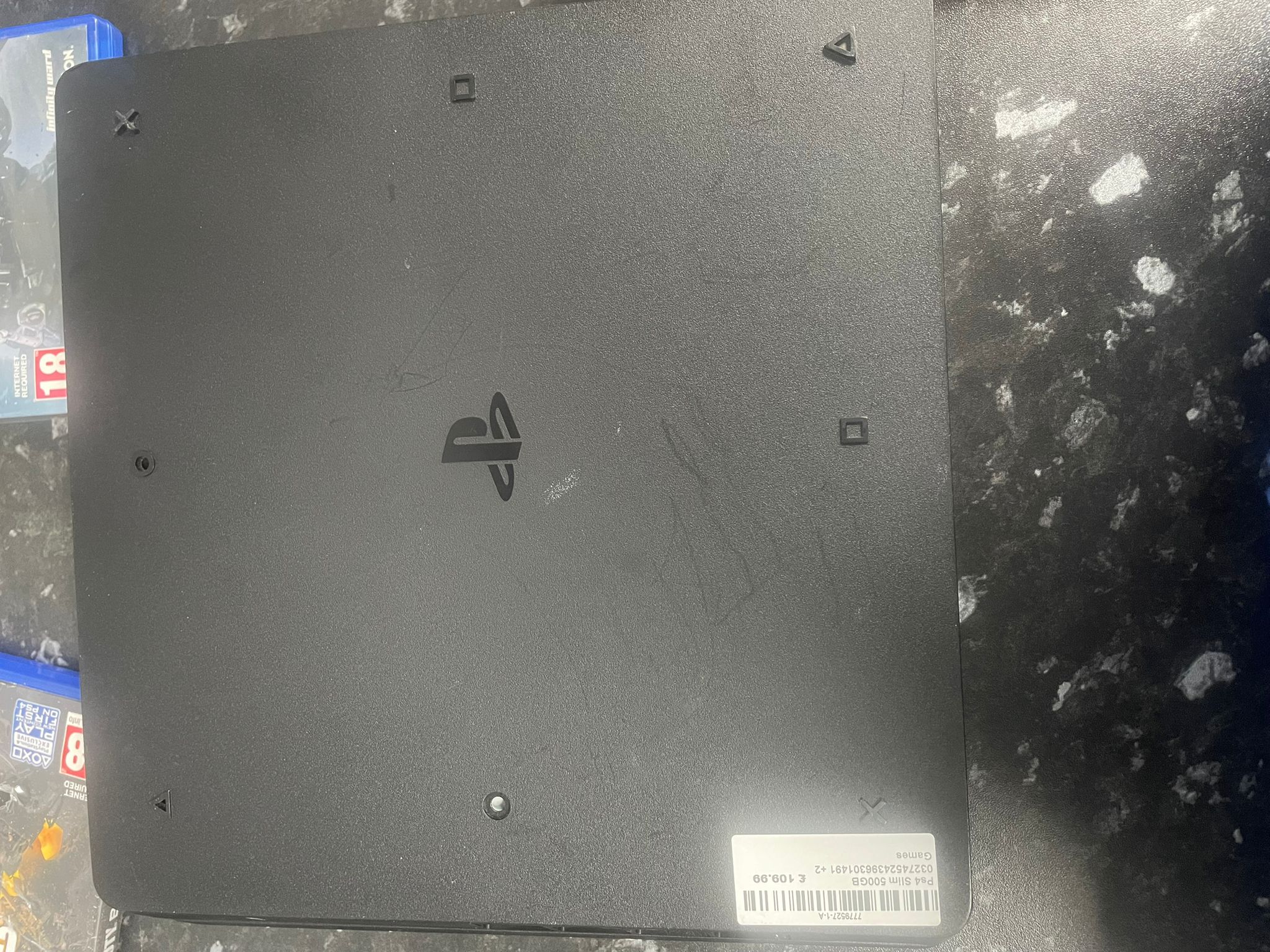 Playstation 4 Slim Console, 500GB Black,