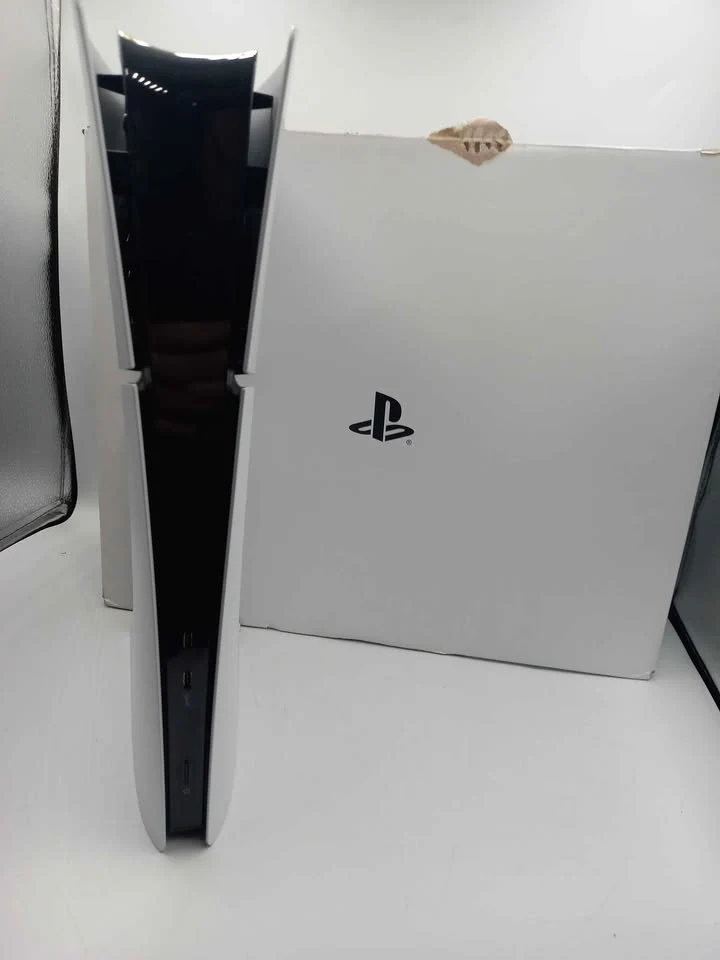 PlayStation 5 Slim Digital Console unboxed with 1 controller and wires - Image 3