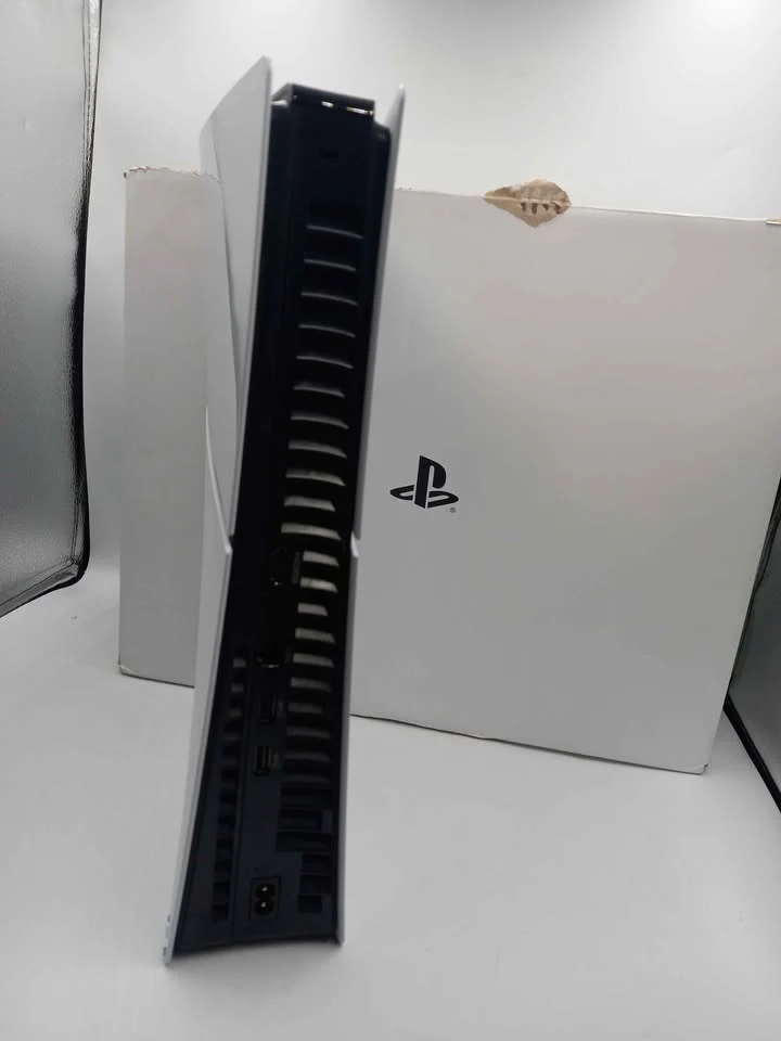 PlayStation 5 Slim Digital Console unboxed with 1 controller and wires - Image 4
