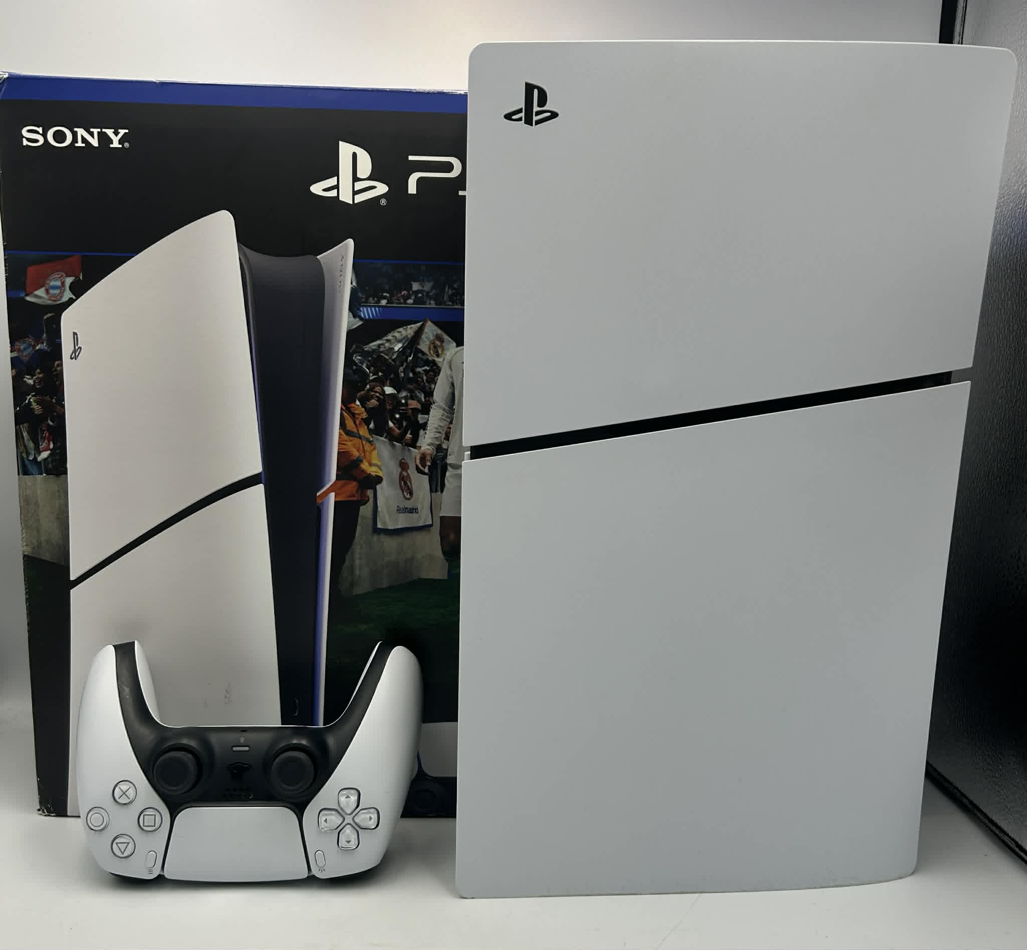 PlayStation 5 Slim Digital Edition Console, 825GB, White, Boxed