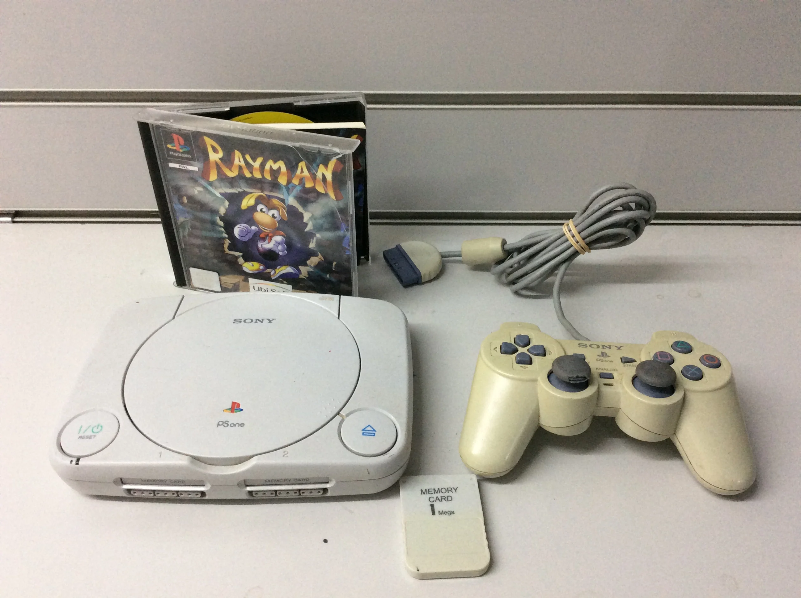 Playstation One Console with Rayman