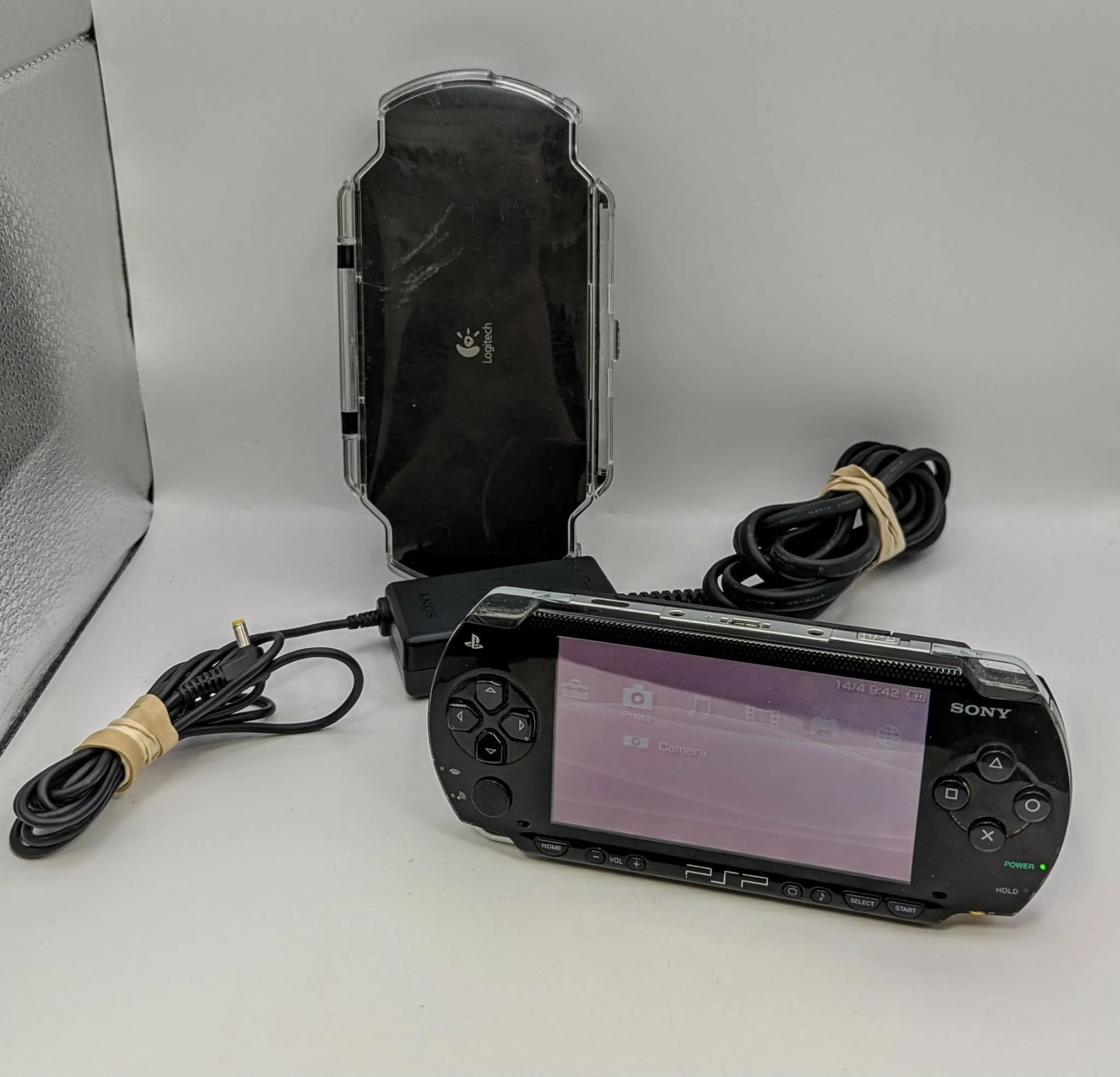 PSP Original Console, Black, Unboxed, W/ Carry Case
