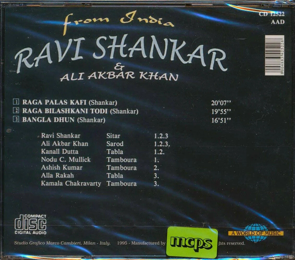 Ravi Shankar, Ali Akbar Khan CD - from India - Image 2