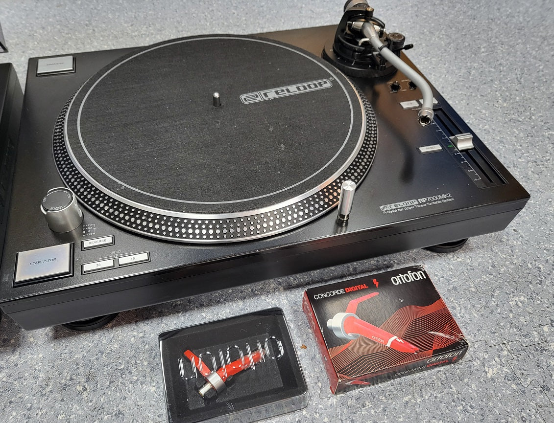 Reloop RP-7000 MK2 Direct Drive DJ Turntables (Pair) - with Concord Needles - Image 2