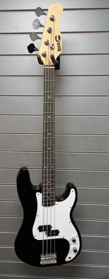 Rock Jam Electric Bass 4 String Guitar- Black