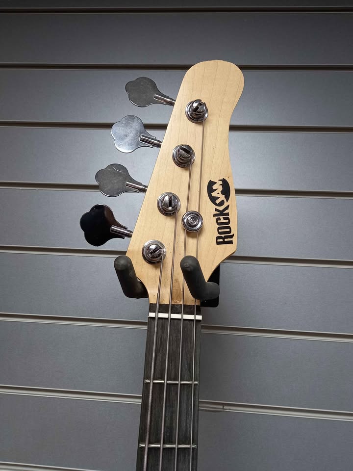 Rock Jam Electric Bass 4 String Guitar- Black - Image 4