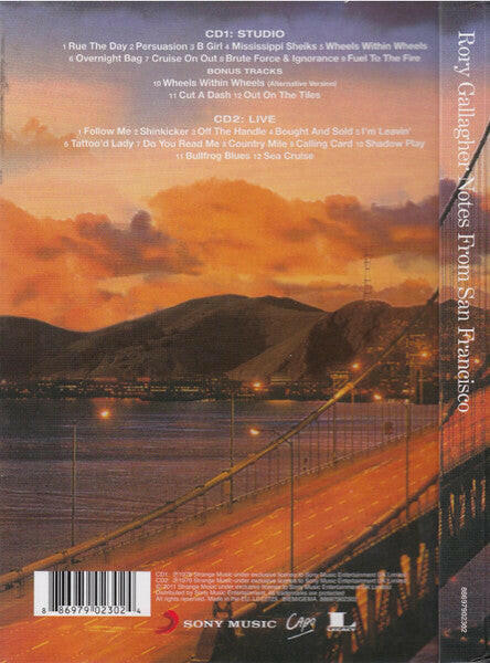 Rory Gallagher -  Notes from San Francisco - Image 2