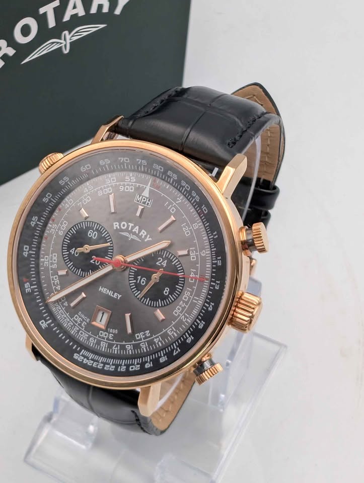 Rotary GS05237 Men's Henley Chronograph Wristwatch - Boxed In Like New Condition - Image 2