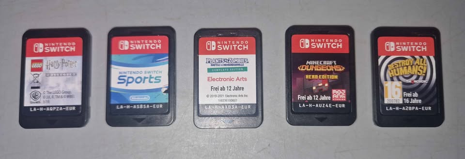 ***SALE*** 5x Unboxed Switch Game Bundle. Minecraft Dungeons, Plants v Zombies, Lego Harry Potter, Switch Sport, Destroy All Humans - Image 2