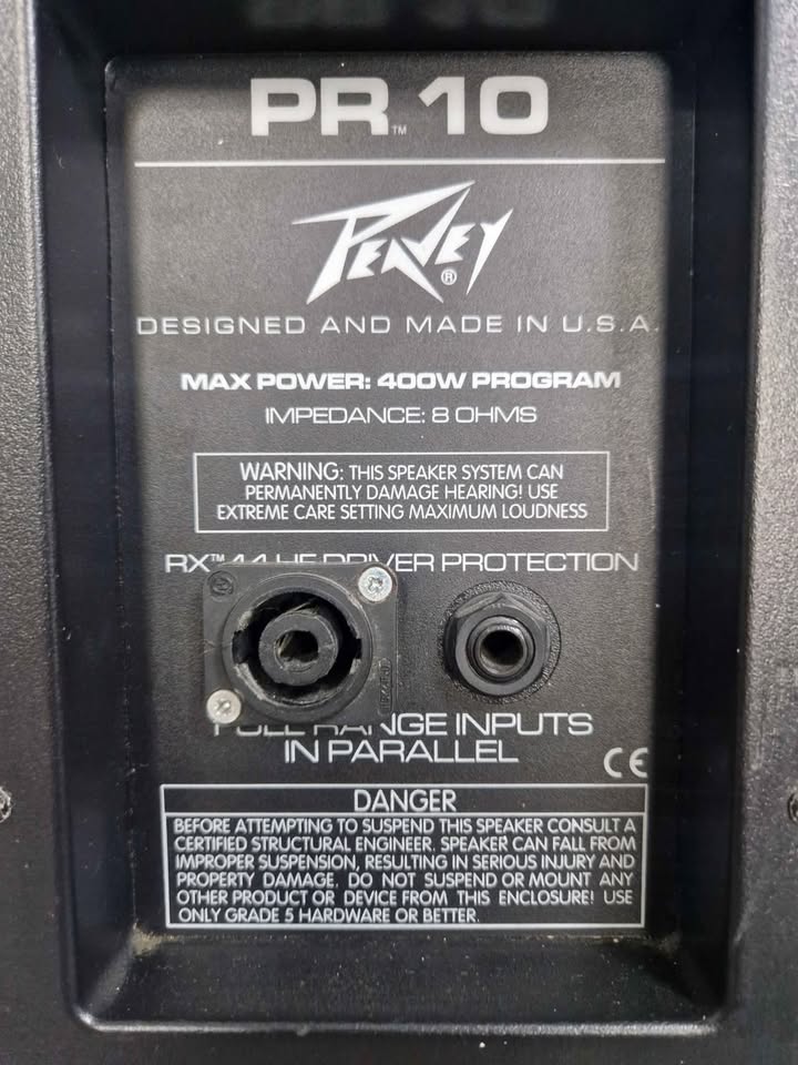 SALE: Peavey Pr10 Speakers Pair 400W*COLLECTION ONLY* - Image 3