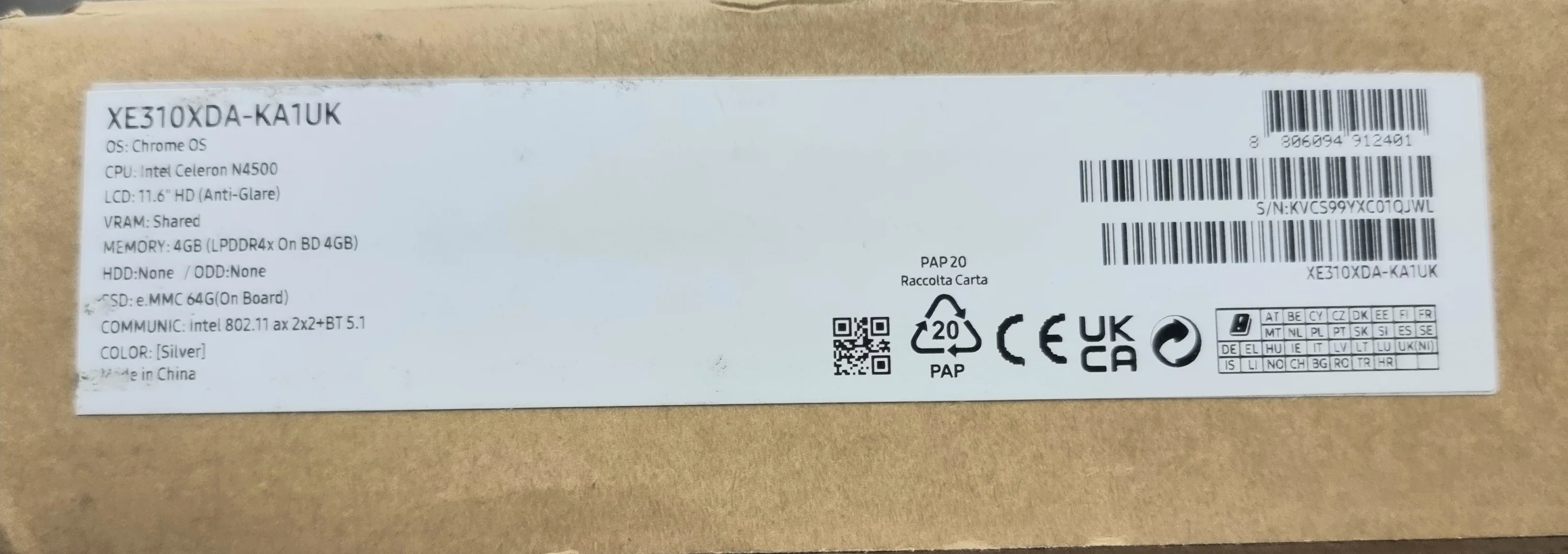 Samsung Chromebook XE310XDA/N4500/4GB Ram/64GB SSD/11”/Brand new** - Image 2
